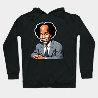 Gentelman OJ Simpson Cartoon with grey suit Hoodie